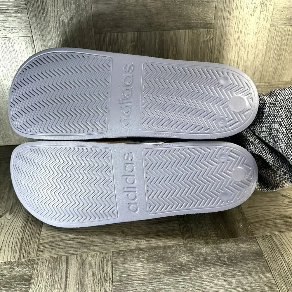 Adidas Adilette Shower Slides Mens 17 Lavender‎ Cloudfoam Sandals NEW GZ5922